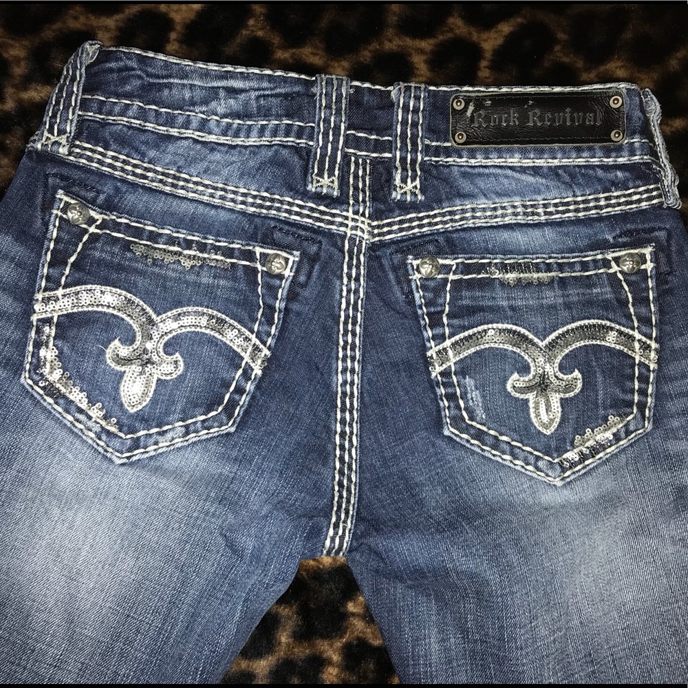 Rock Revival boot cut Alanis Sequin Patch